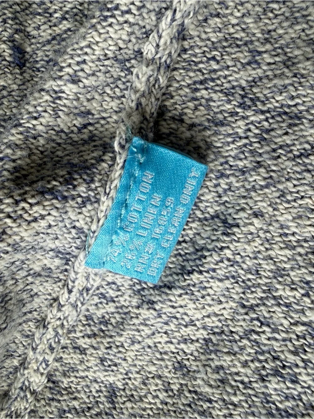 J.McLaughlin Salt & Pepper Linen Blend Open Front Cardigan - Picture 3 of 5